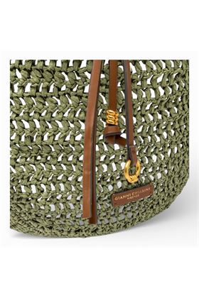 Borsa Gianni Chiarini in paglia crochet colore verde pistacchio. GIANNI CHIARINI | 11954-TAIGA